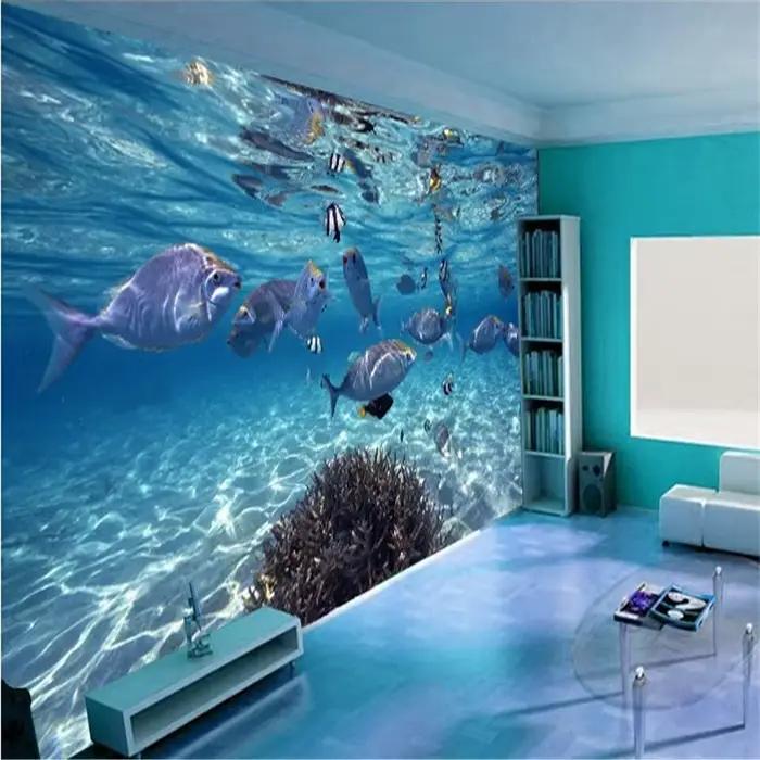 Stickers muraux 3D Monde océanique Dauphins poissons chambre enfant salon mariage océanique océan animal de compagnie océanique océanique océanique océanique