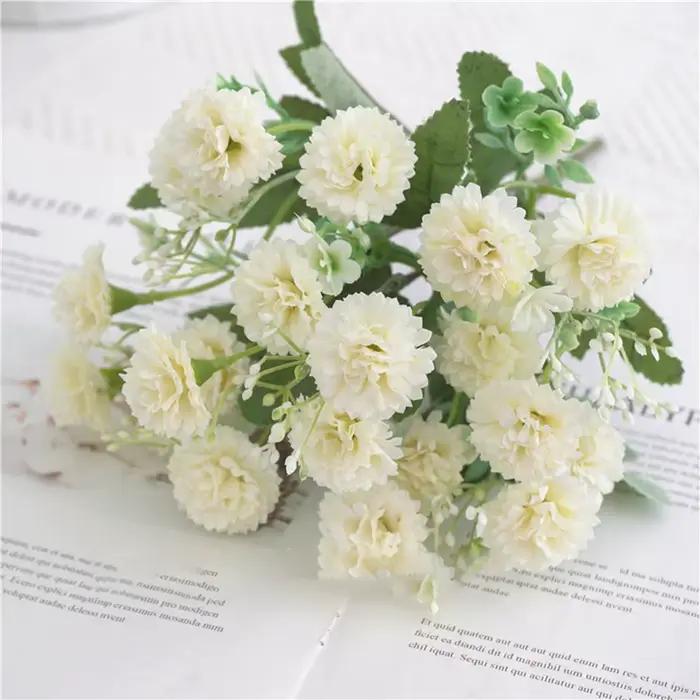 Fleurs artificielles Bouquet De Mariage Festival Vase Maison Chambre Décor Scrapbook Artisanat Bricolage Boîte De Bonbons Soie Hortensia Accessoires De Mariée