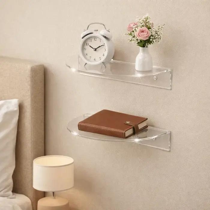 Étagère murale semi-circulaire