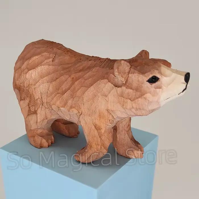 Décoration animale en bois faite à la main
