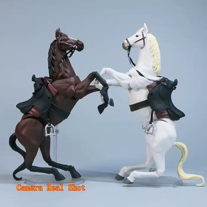 Figurine de cheval créative 1/12, cheval mobile Animal pour Statue Figma, modèle de poupée à collectionner, jouet éducatif, cadeaux d'anniversaire pour enfants