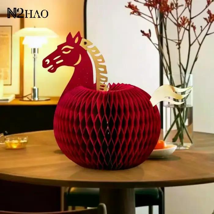Ornement de cheval mignon pour nouvel an 2026