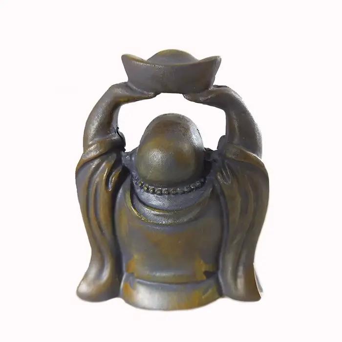 Statues de Bouddha rieur couleur pierre