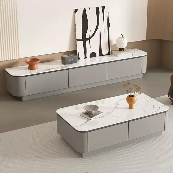 Table basse nordique design rangement de magazines Antique