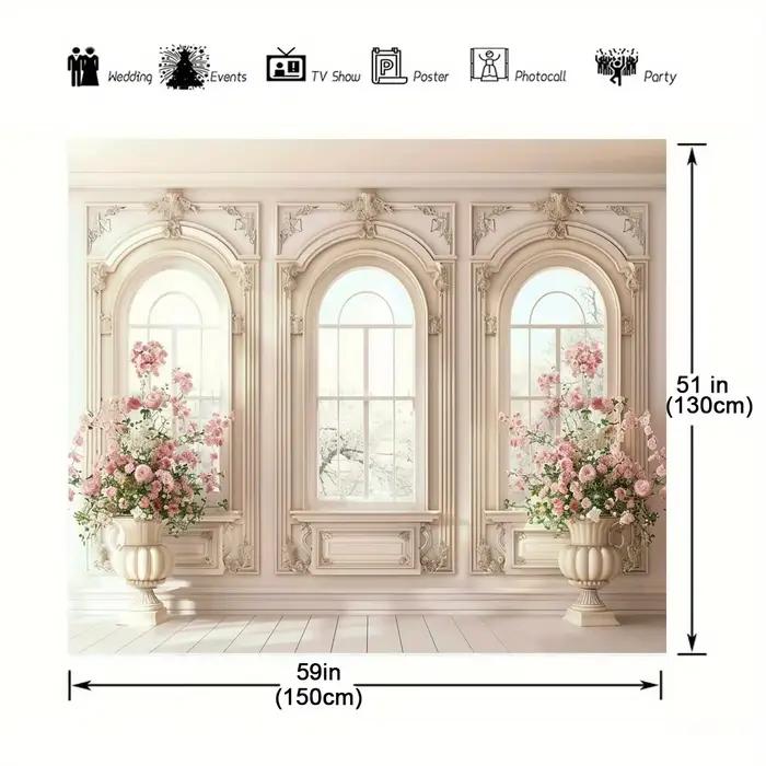 Mur de vase rose élégant
