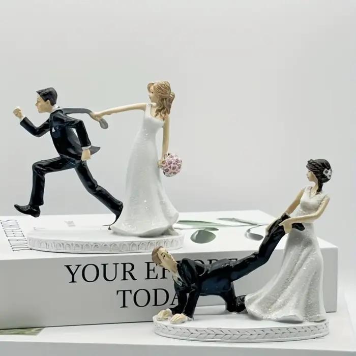 Sculpture de mariés en résine moderne pour célébrer l'amour occasions spéciales anniversaires mariage saint valentin cadeau unique