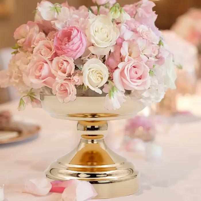 Vase à Fleurs en Métal pour Centre de Table de Mariage