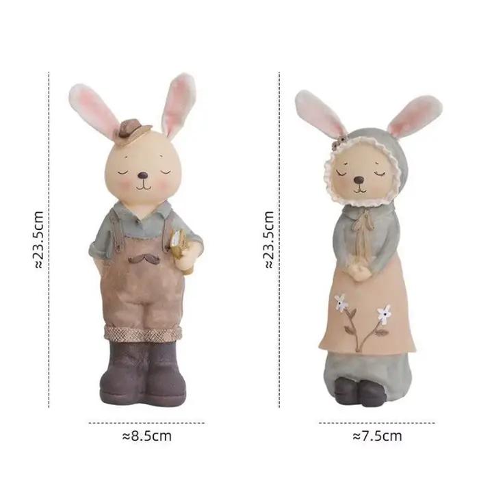Mini Statue de lapin de pâques