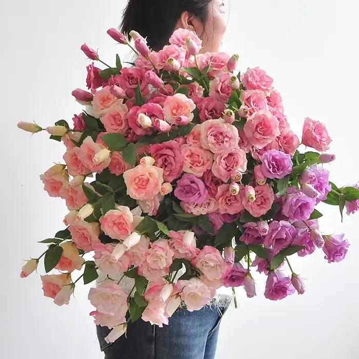 Fleurs artificielles en soie au toucher réel