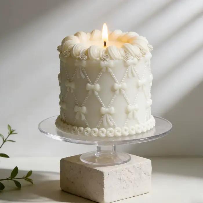Moule en Silicone en forme de gâteau Rose