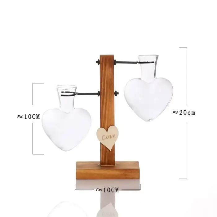 Vase en verre créatif pour plantes hydroponiques