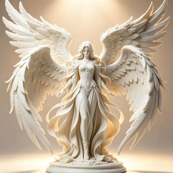 Statue d'ange gardien imprimée en 3D