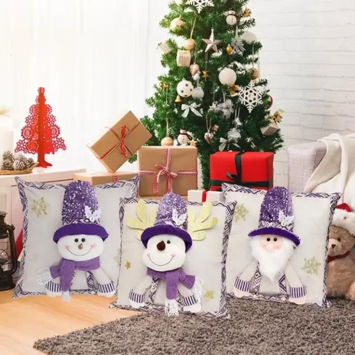 Housse de coussin de noël