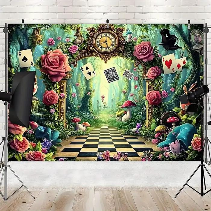 Tapisserie murale Alice au pays des merveilles