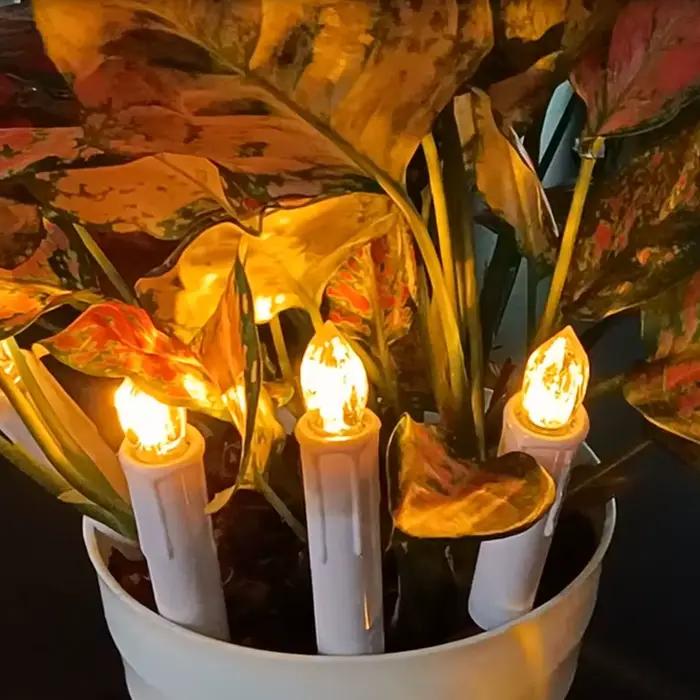Bougie LED réaliste à effet de flamme vacillante, 200 heures, avec télécommande et minuterie, lumière chaude, pour cadeau, décoration intérieure, centre de table, mariage, lumières d'arbre artificiel