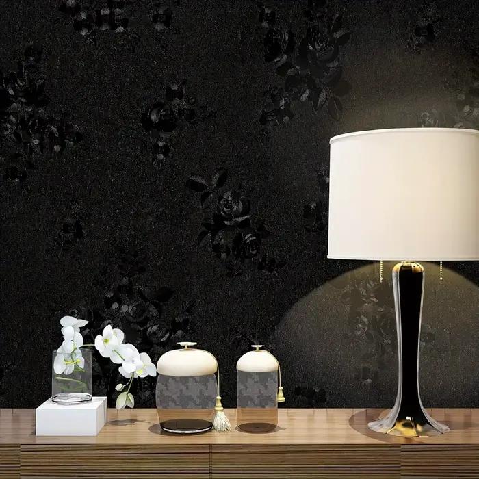 Papier peint 3D floral en relief pour chambre à coucher, auto-adhésif, résistant à l'humidité, pour murs et meubles, multifonctionnel, modern style
