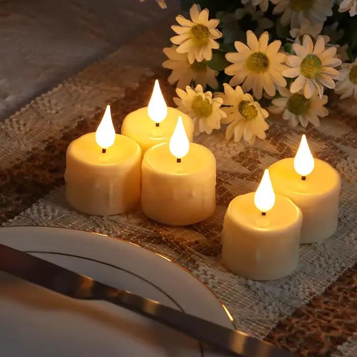Bougies LED rechargeables avec télécommande