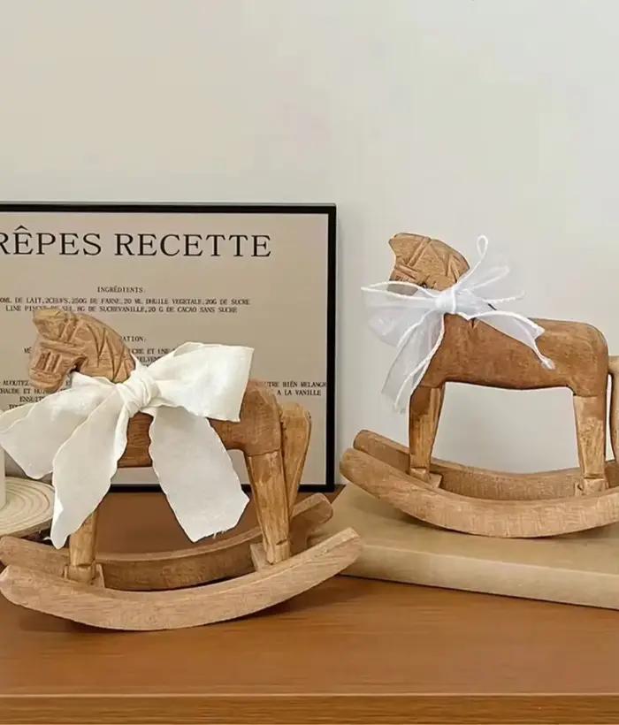 Heirloom – cheval à bascule en bois sculpté à la main