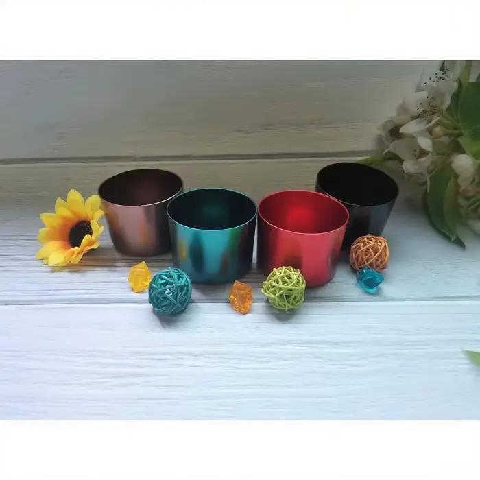Tasse en aluminium pour bougie d'aromathérapie, tasse à bougie, tasse en oxyde d'aluminium pour ustensiles, souvenir de voyage de mariage, pendaison de crémaillère, rassemblement de fête
