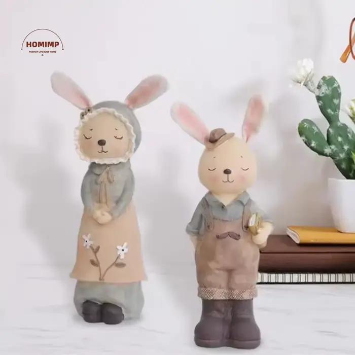Mini Statue de lapin de pâques