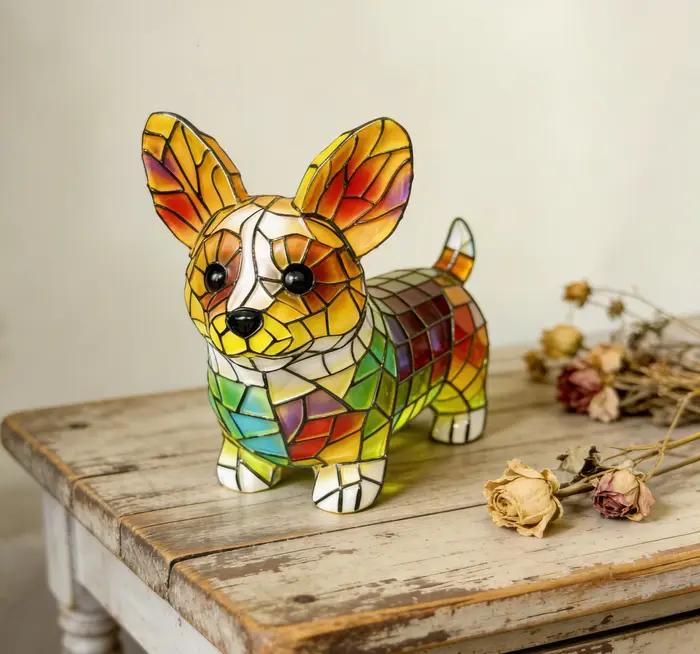 Amusant Unique artistique mignon chien en forme d'ornement décoratif petite veilleuse moderne nouveau Design éclairage atmosphérique