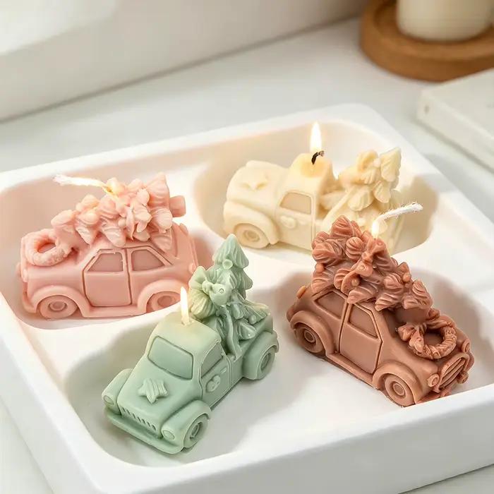 Moule en silicone pour bougie de voiture de Noël