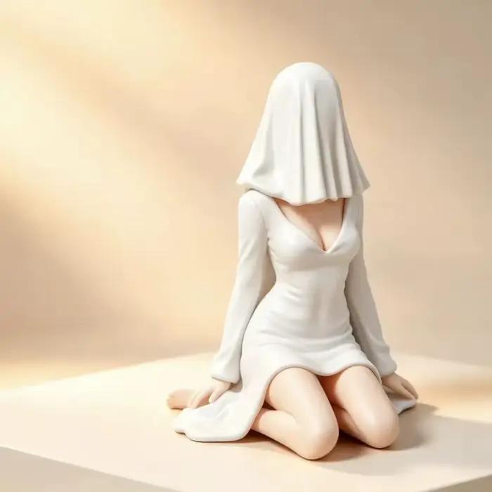 NOUVELLE Statue 3D mystérieuse sexy