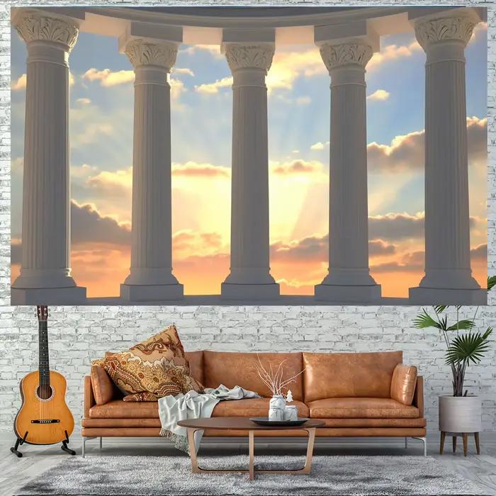 Fond de colonne grecque antique – Parfait pour les événements et tissus