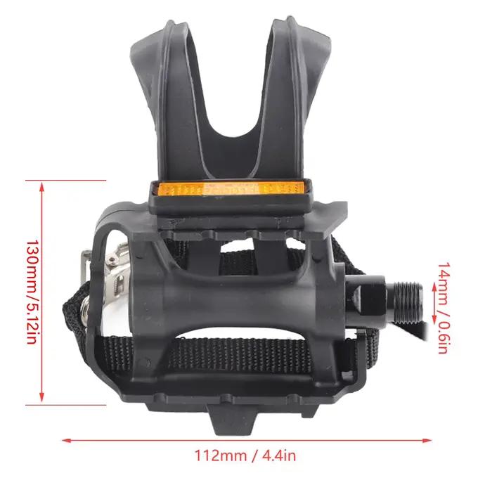 1 paire de pédales de cyclisme en Nylon, Clips d'orteils, sangles pour Fixie, accessoires de vélos de montagne, pédale de vélo