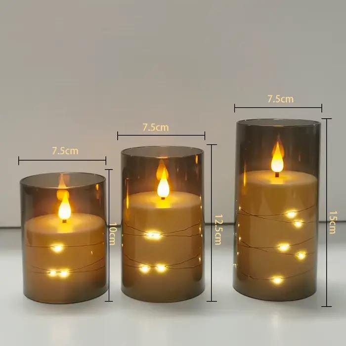 LED bougie minuterie télécommande à piles réaliste scintillement sans flamme pour chambre mariage vacances décor à la