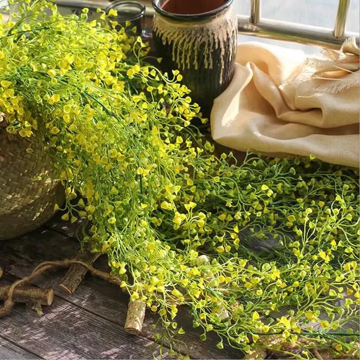 Plantes artificielles vignes fleur tenture murale Faux rotin intérieur extérieur plante verte plante fleur décoration murale décor à la maison