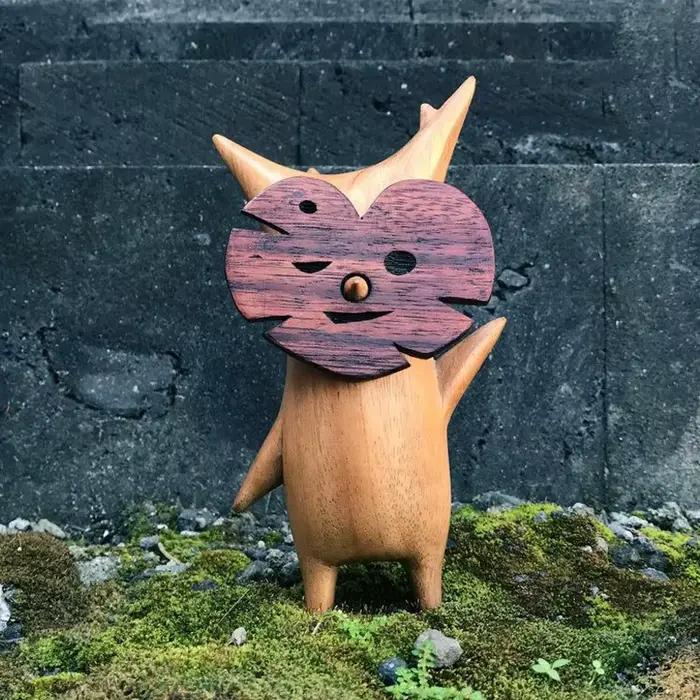 Korok Statue en Bois et Résine pour la Décoration de la Maison