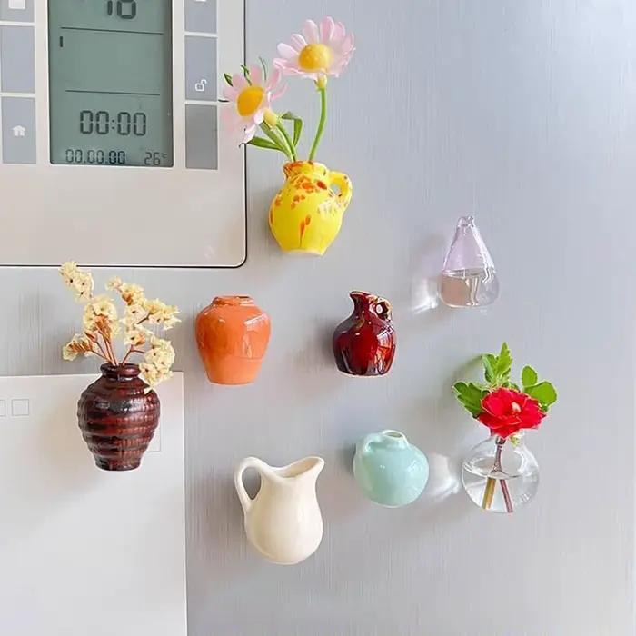 Vases magnétiques pour réfrigérateur
