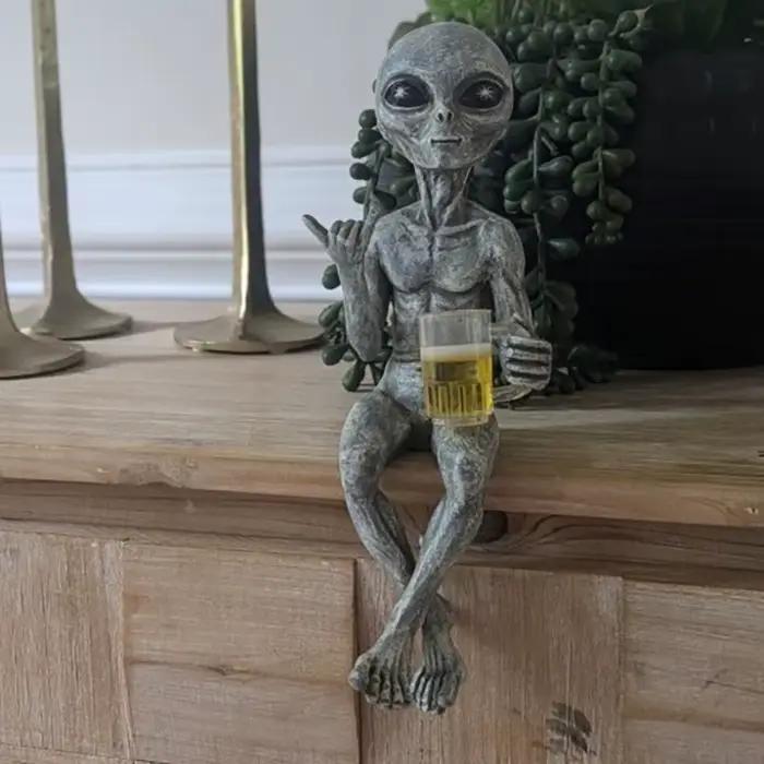 Statue d'alien en résine