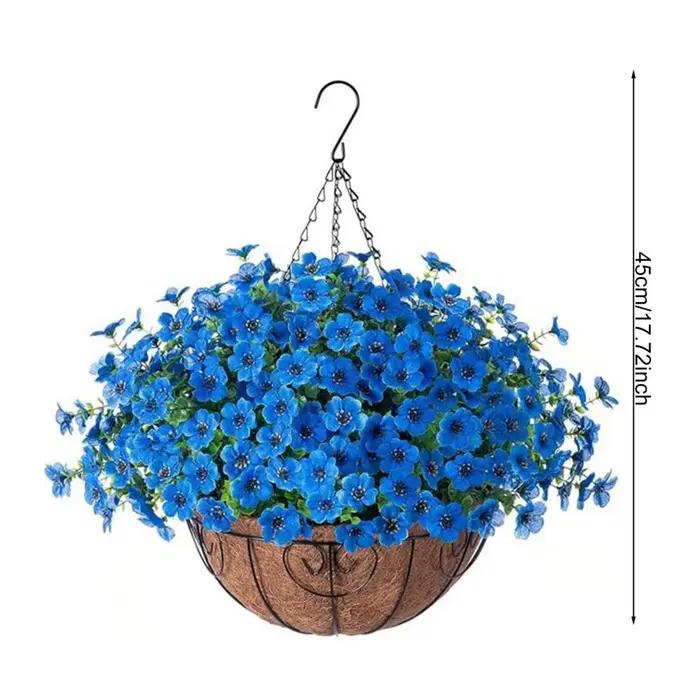 Panier suspendu pour fleurs artificielles