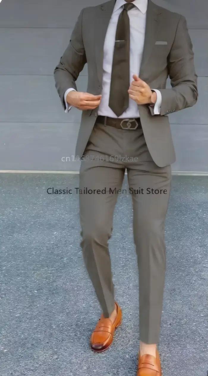 Men's imbibé 2 pièces imbibé veste pantalon formel mariage smoking marié vêtements personnalisé document Blazer XS-5XL