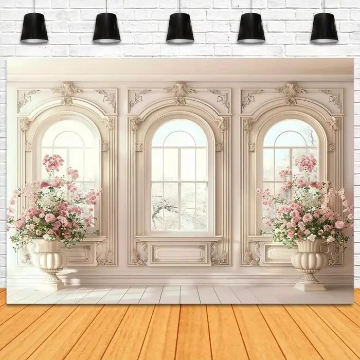 Mur de vase rose élégant