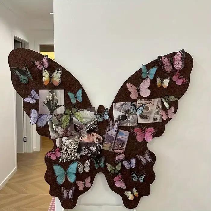 Tableau photo en feutre en forme de papillon