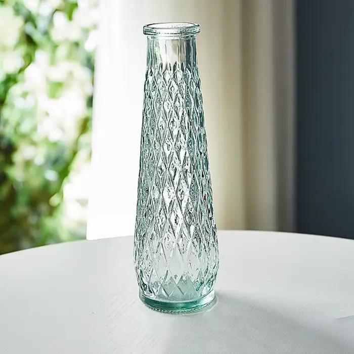 Mini vase hydroponique en verre transparent