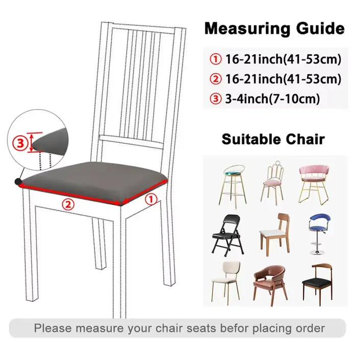 Housse de siège de chaise imperméable en tissu polyester, 2/4/6 pièces, pour l'été, fraîche, soyeuse, respirante, amovible, coussin élastique extensible