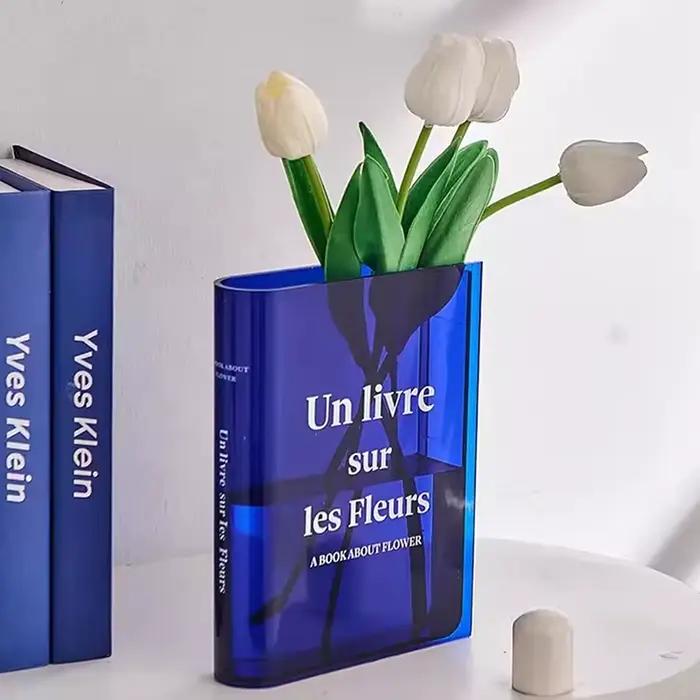 Book Transparent Acrylic Vase Clear