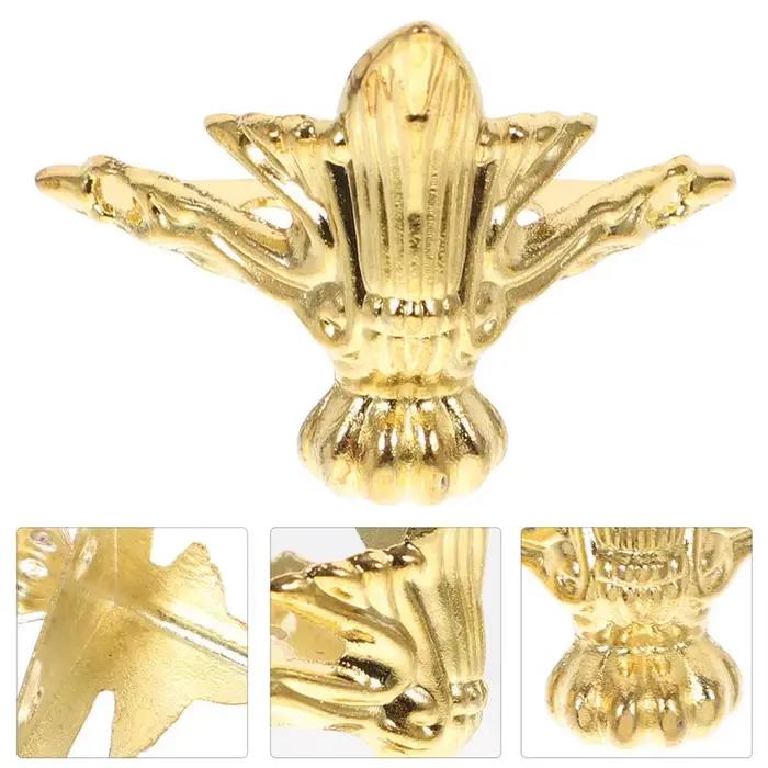 Support de Pieds de Boîte à Bijoux en Alliage de Zinc, 20 Pièces, Boîtier en Bois, Protecteur d'Angle