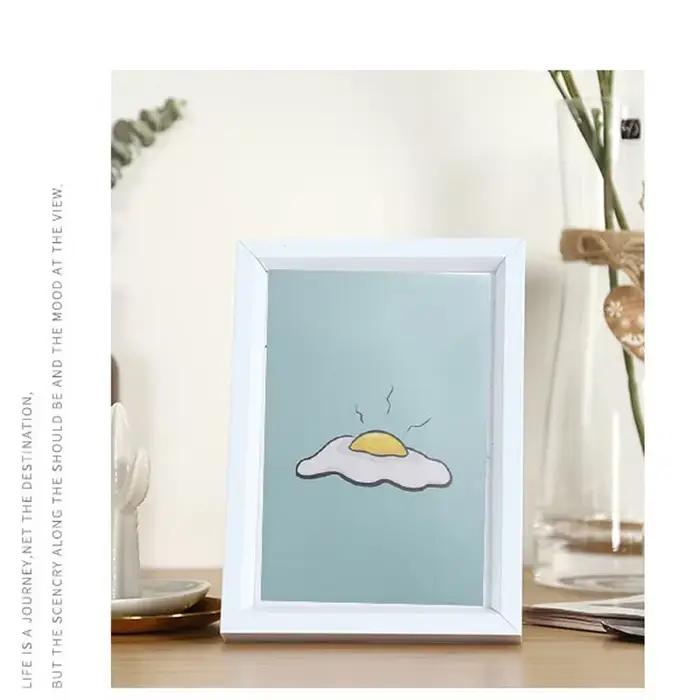 BLANC ateur de couleurs-Cadres photo en plastique
