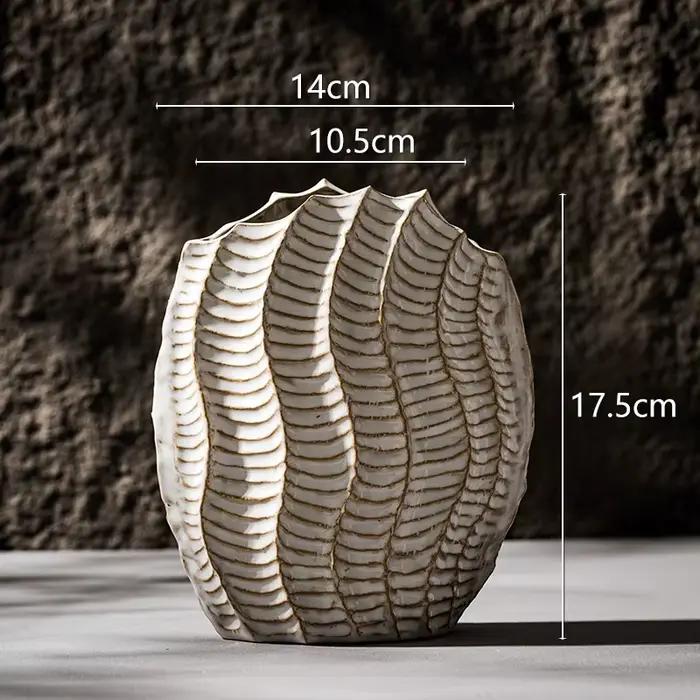 Vase en céramique rétro pour centre de table