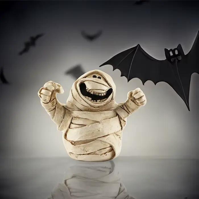 Décoration de Scène d'Halloween, Tête de Citrouille, Fantôme, Jeu de Marée, Ornements en Résine, Décorations de Bureau, Petits Ornements, Décoration de ix