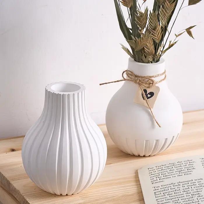 Moule en silicone DIY pour vase rayé