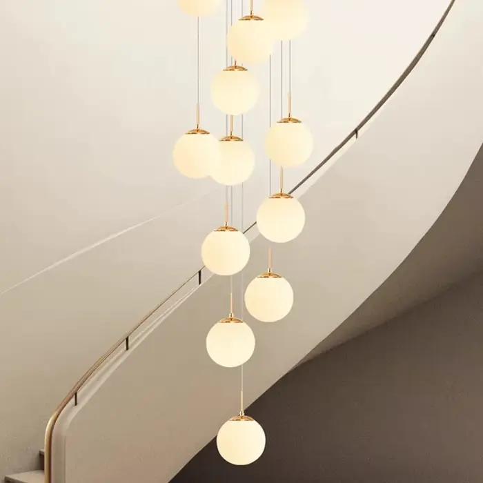 Décor moderne led lumières anneaux lampes suspendues pour salon led lustres pour salle à manger suspension éclairage intérieur