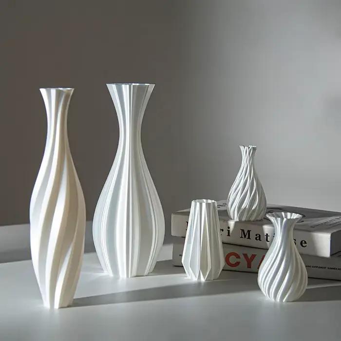 Vase à fleurs moderne imprimé en 3D