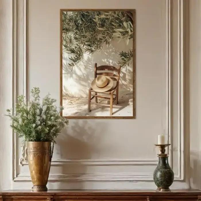 Affiche Minimaliste Naturelle Botanique d'Olivier Impression Toile Style Classique Décoration Rustique Maison Occasions Spéciales