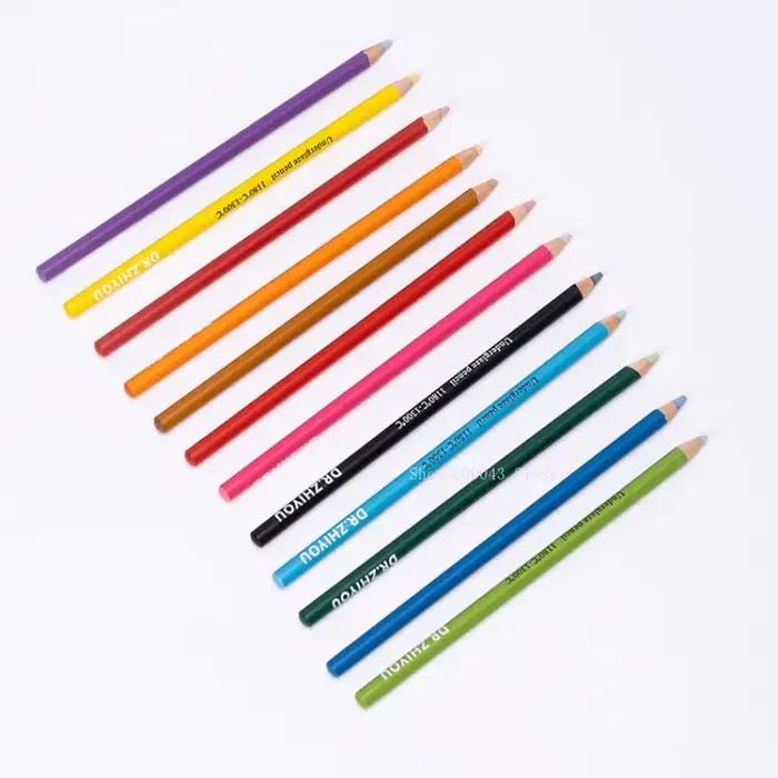 Nouveaux crayons de couleur à base d'eau en 12 couleurs pour la poterie, la peinture sur bisque, le dessin, le traçage, les outils de peinture à la main sur céramique